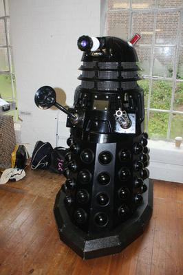 This full size Dalek was seen pushing through the crowds during the day