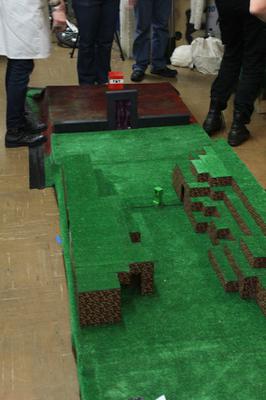 London Hackspace had built a complete Minecraft themed crazy golf game