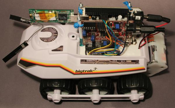 Overview of the fully assembled BigTrak project.
