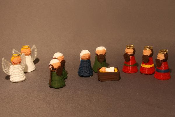 Miniature nativity set