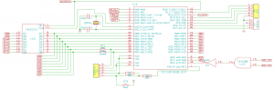 Schematic of the PIC microcontroller circuit