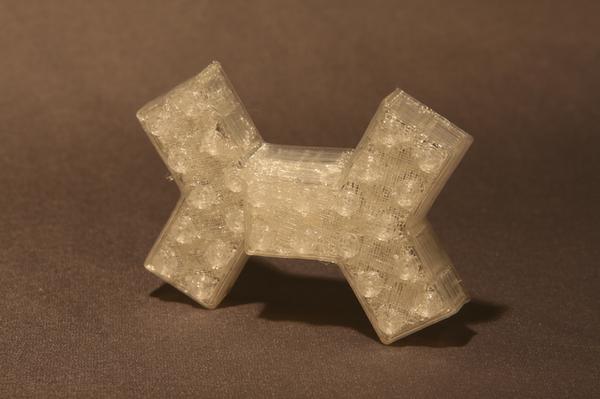 Tri-lego A 3 pointed lego brick from thingiverse.