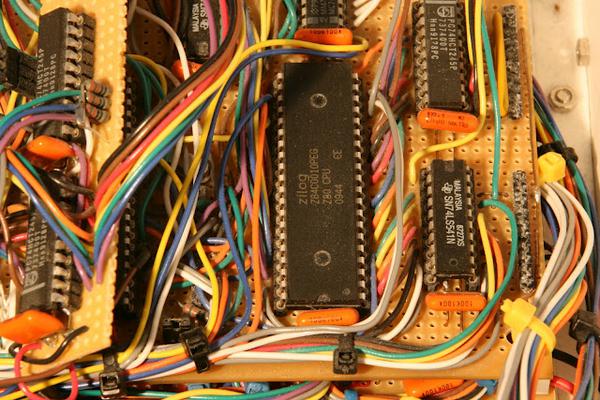 A Zilog Z80 processor.