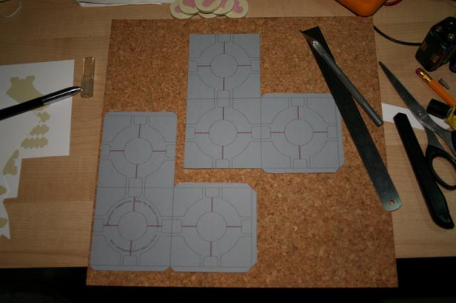 Weighted Companion Cube, cut out the actual cube part as a net.