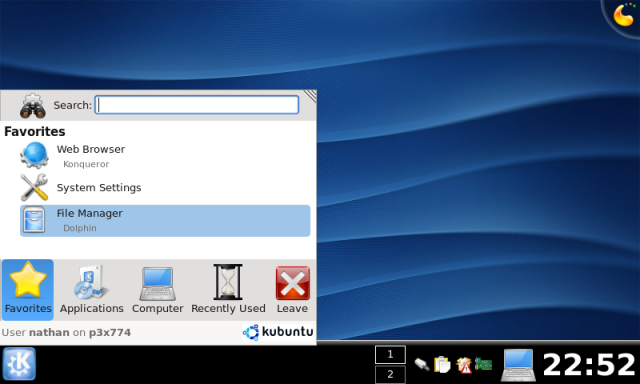 KDE4 on the Eee